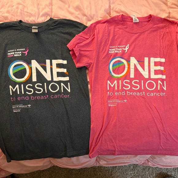 6 Pink Breast Cancer Awareness women’s Short Sleeve Tee’s - Picture 4 of 8